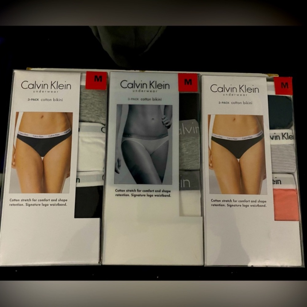 Calvin Klein underwear (Medium) 3 packs never opened. Bulk sale!